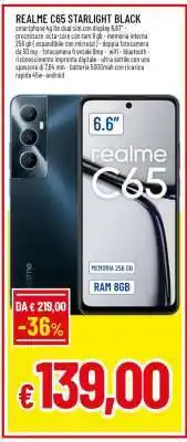 Famila REALME C65 STARLIGHT BLACK offerta