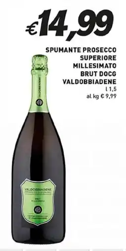 Coal Spumante prosecco superiore millesimato brut docg valdobbiadene offerta