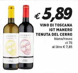 Coal Tenuta del cerro vino di toscana igt manero offerta