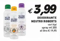 Coal Neutro roberts deodorante offerta