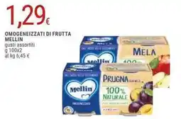 Doro Supermercati Mellin omogeneizzati di frutta offerta
