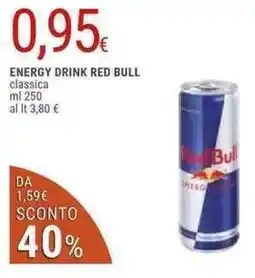 Doro Supermercati Red bull energy drink offerta