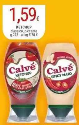 Doro Supermercati Calvé Ketchup classico, piccante offerta