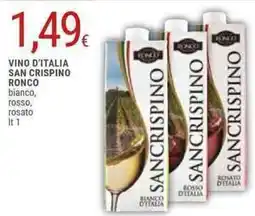 Doro Supermercati Ronco vino d'italia san crispino offerta