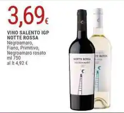 Doro Supermercati Notte rossa vino salento igp offerta