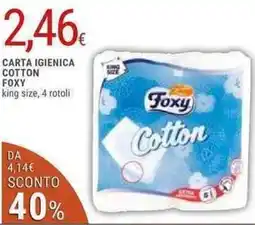Doro Supermercati Foxy carta igienica cotton offerta