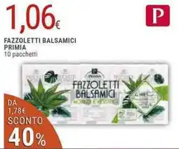 Doro Supermercati PRIMIA FAZZOLETTI BALSAMICI offerta