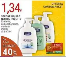 Doro Supermercati Sapone liquido neutro roberts idratante, offerta