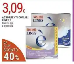 Doro Supermercati Lines e assorbenti con ali offerta