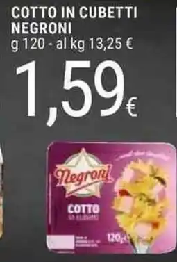 Doro Supermercati Negroni cotto in cubetti offerta