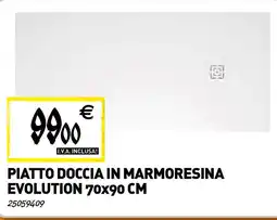 Piatto doccia in marmoresina evolution 70x90 cm