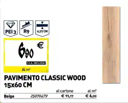 Pavimento classic wood 15x60 CM
