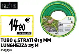 Tecnomat Tubo 4 strati ø15 mm lunghezza 25 M offerta