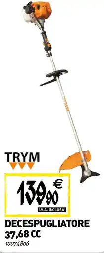 Tecnomat TRYM Decespugliatore 37.68 cc offerta