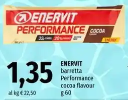 Famila Enervit barretta performance cocoa flavour offerta