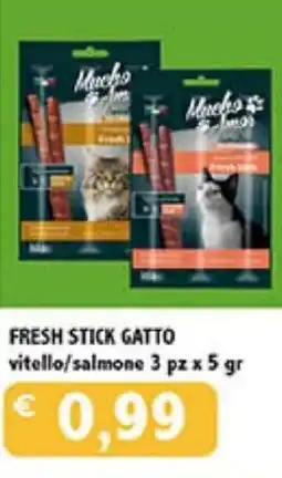 Coal FRESH STICK GATTO vitello/salmone offerta