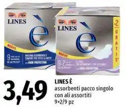 Famila LINES È assorbenti pacco singolo con ali assortiti offerta