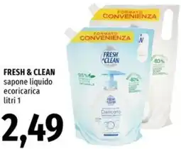 Famila Fresh & clean sapone liquido ecoricarica offerta