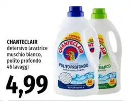 Famila Chanteclair detersivo lavatrice muschio bianco, pulito profondo offerta