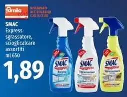 Famila Smac express sgrassatore, scioglicalcare assortiti offerta