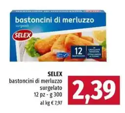 Famila Selex bastoncini di merluzzo surgelato offerta