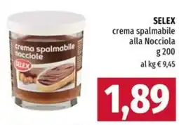 Famila Selex crema spalmabile alla nocciola offerta