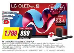 Trony LG ELECTRONICS TV OLED 55" OLED55C44LA offerta