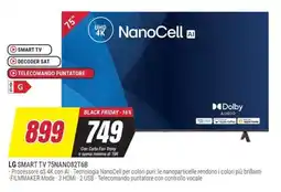 Trony LG SMART TV 75NANO82T6B offerta