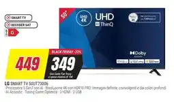 Trony LG SMART TV 50UT73006 offerta