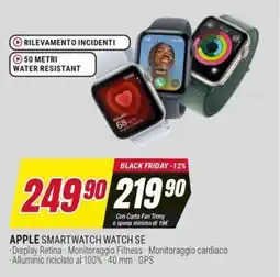 Trony APPLE SMARTWATCH WATCH SE offerta
