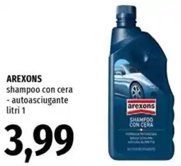 Famila Arexons shampoo con cera -autoasciugante offerta
