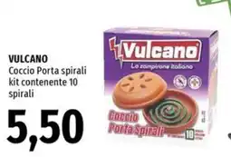 Famila Vulcano coccio porta spirali kit contenente 10 spirali offerta