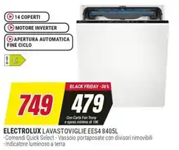 Trony ELECTROLUX LAVASTOVIGLIE EES4 8405L offerta