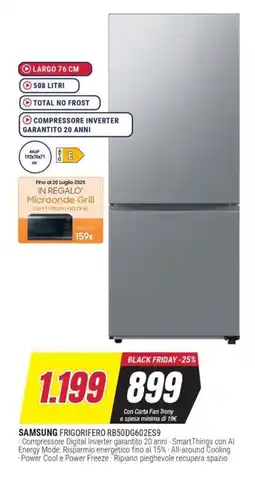 Trony SAMSUNG FRIGORIFERO RB50DG602ES9 offerta