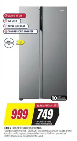 Trony HAIER FRIGORIFERO HSR5918DNMP offerta