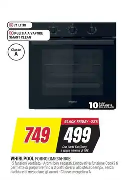 Trony WHIRLPOOL FORNO OMR35HR0B offerta