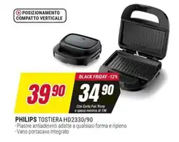 Trony PHILIPS TOSTIERA HD2330/90 offerta