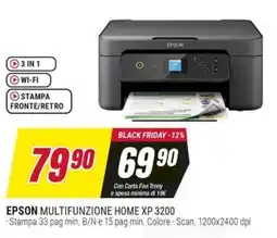 Trony EPSON MULTIFUNZIONE HOME XP 3200 offerta