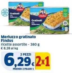 Sigma Findus Merluzzo gratinato offerta