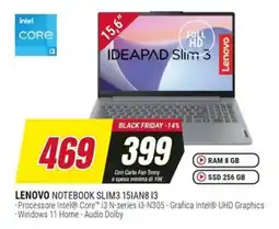 Trony LENOVO NOTEBOOK SLIM3 15IAN8 I3 offerta