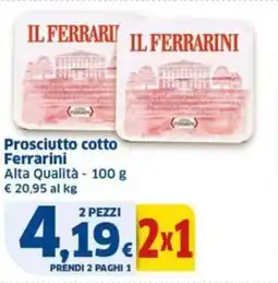Sigma FerrariniPEZZI Prosciutto cotto offerta