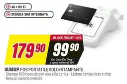 Trony Sumup pos portatile solo+stampante offerta