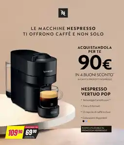 Trony Nespresso vertuo pop offerta