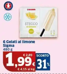 Sigma Sigma 6 Gelati al limone offerta