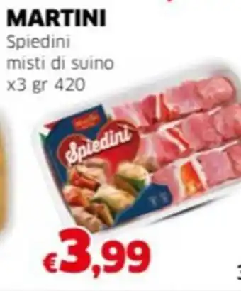 Mercati Alimentari MARTINI Spiedini misti di suino offerta