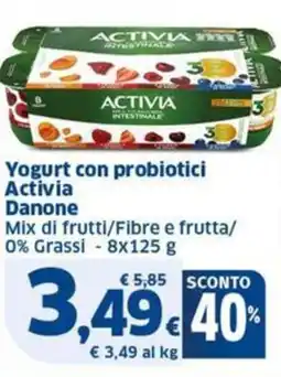 Sigma Yogurt con probiotici Activia Danone offerta