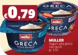 Mercati Alimentari MULLER Yogurt alla greca vari gusti offerta