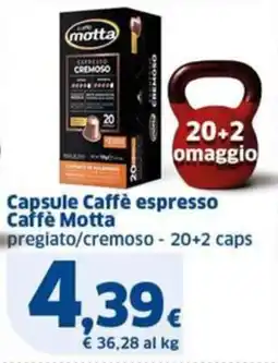Sigma Caffè motta capsule caffè espresso offerta