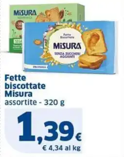 Sigma Misura Fette biscottate offerta
