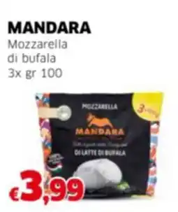 Mercati Alimentari MANDARA Mozzarella di bufala offerta